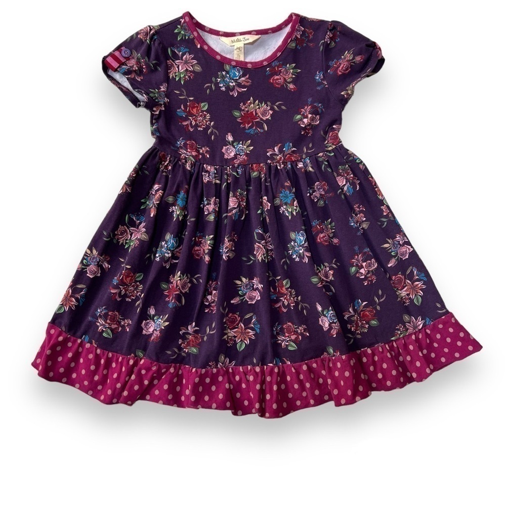 Matilda Jane Girls Size 4 World Of Wonder Floral Lap Dress Choose Your Own‎ Path